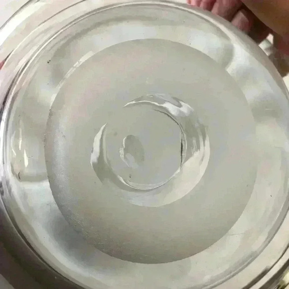 VTG heavy art glass bowl free form unique - Picture 6 of 8